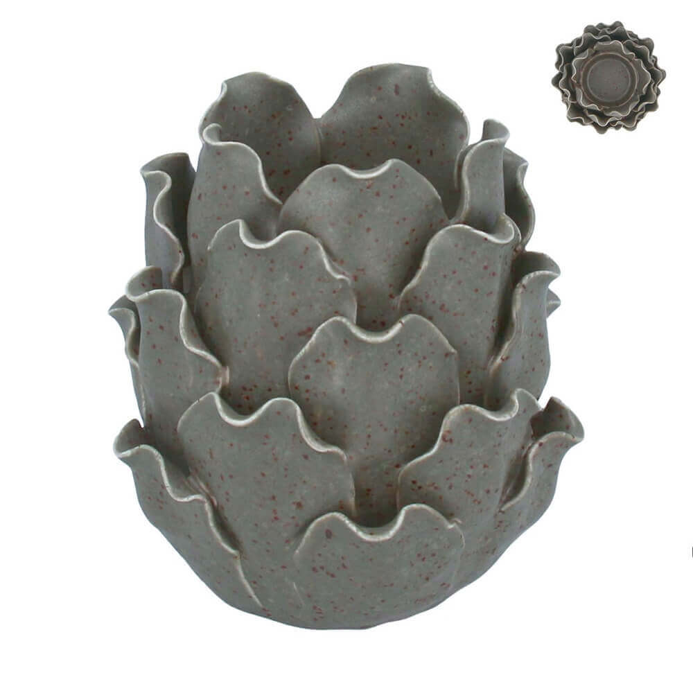 Gisela Graham Porcelain T-Lite Holder Artichoke